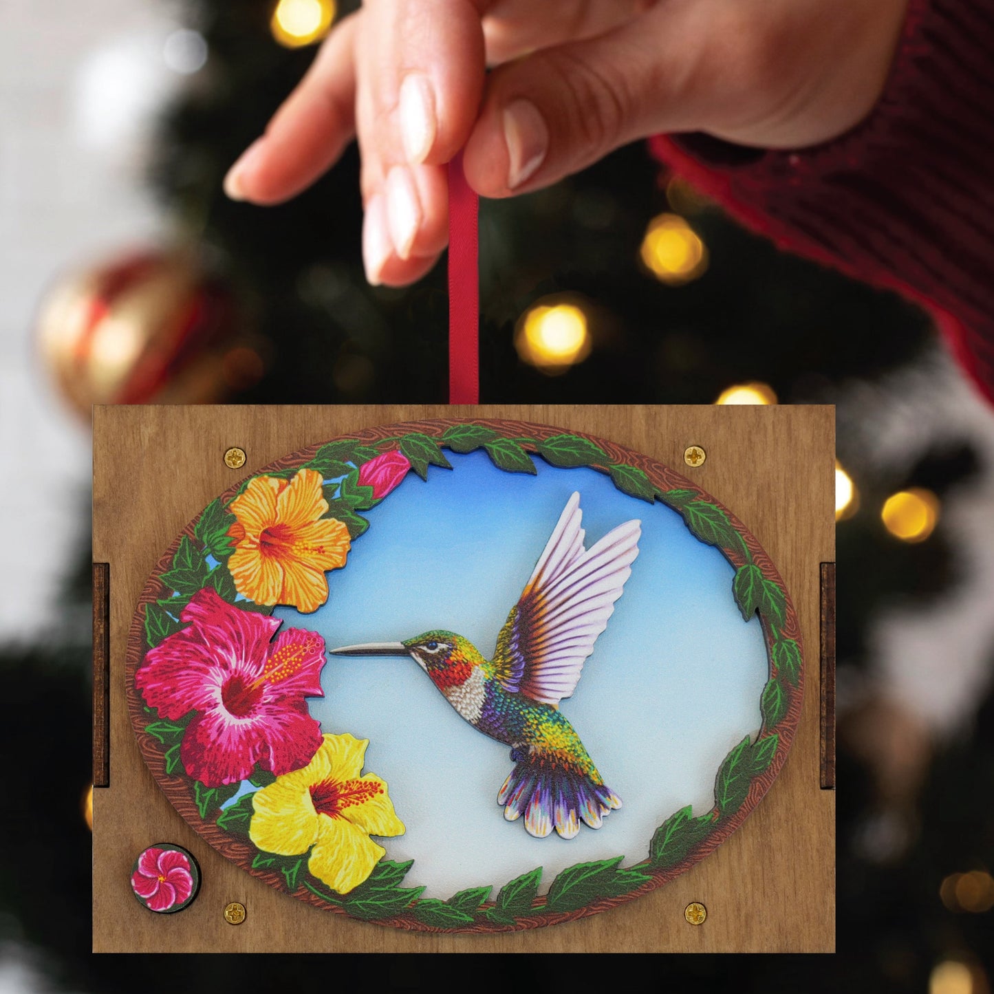 Hummingbird Colorful MP3 Musical Ornament