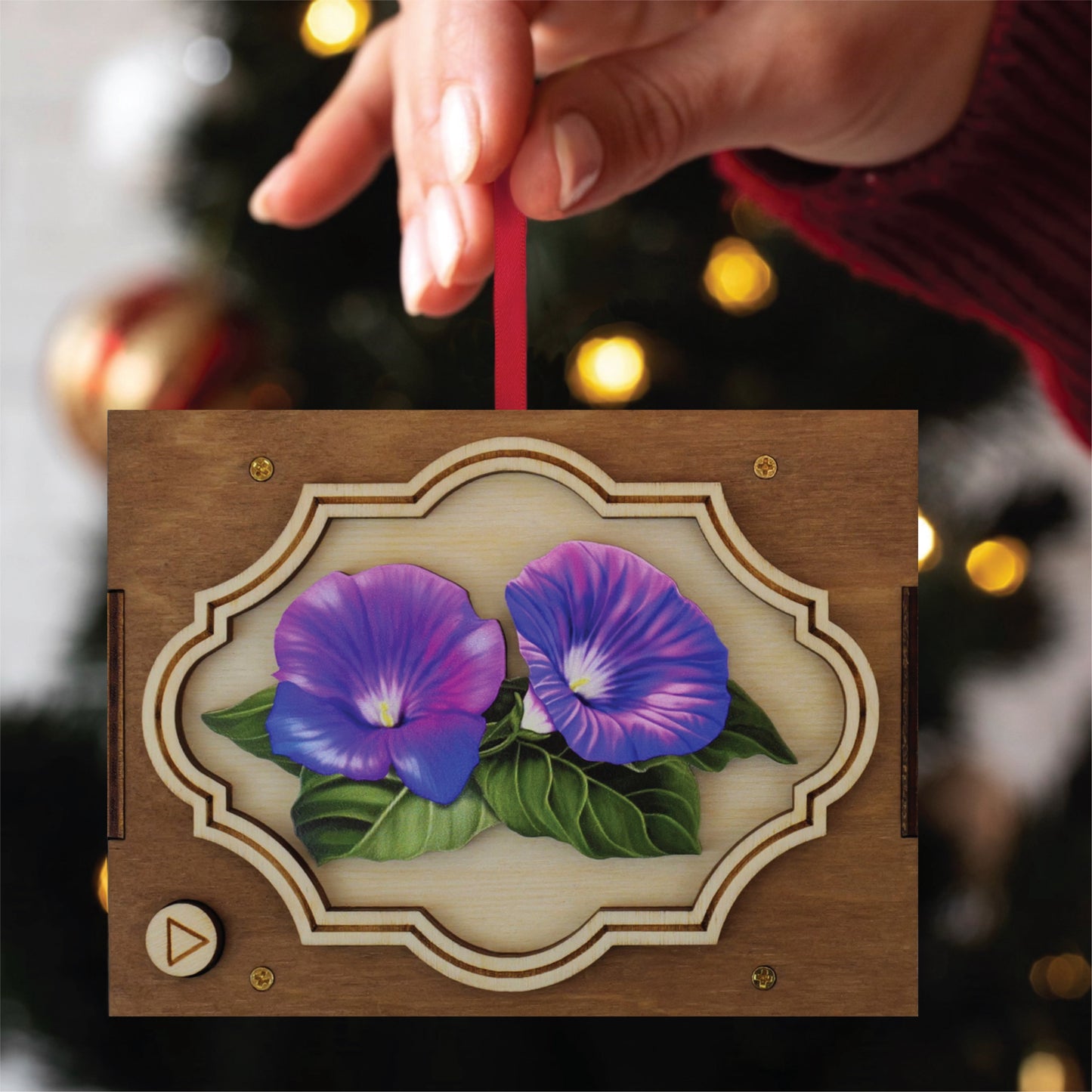 Flower MP3 Musical Ornament, 21 Flower Choices