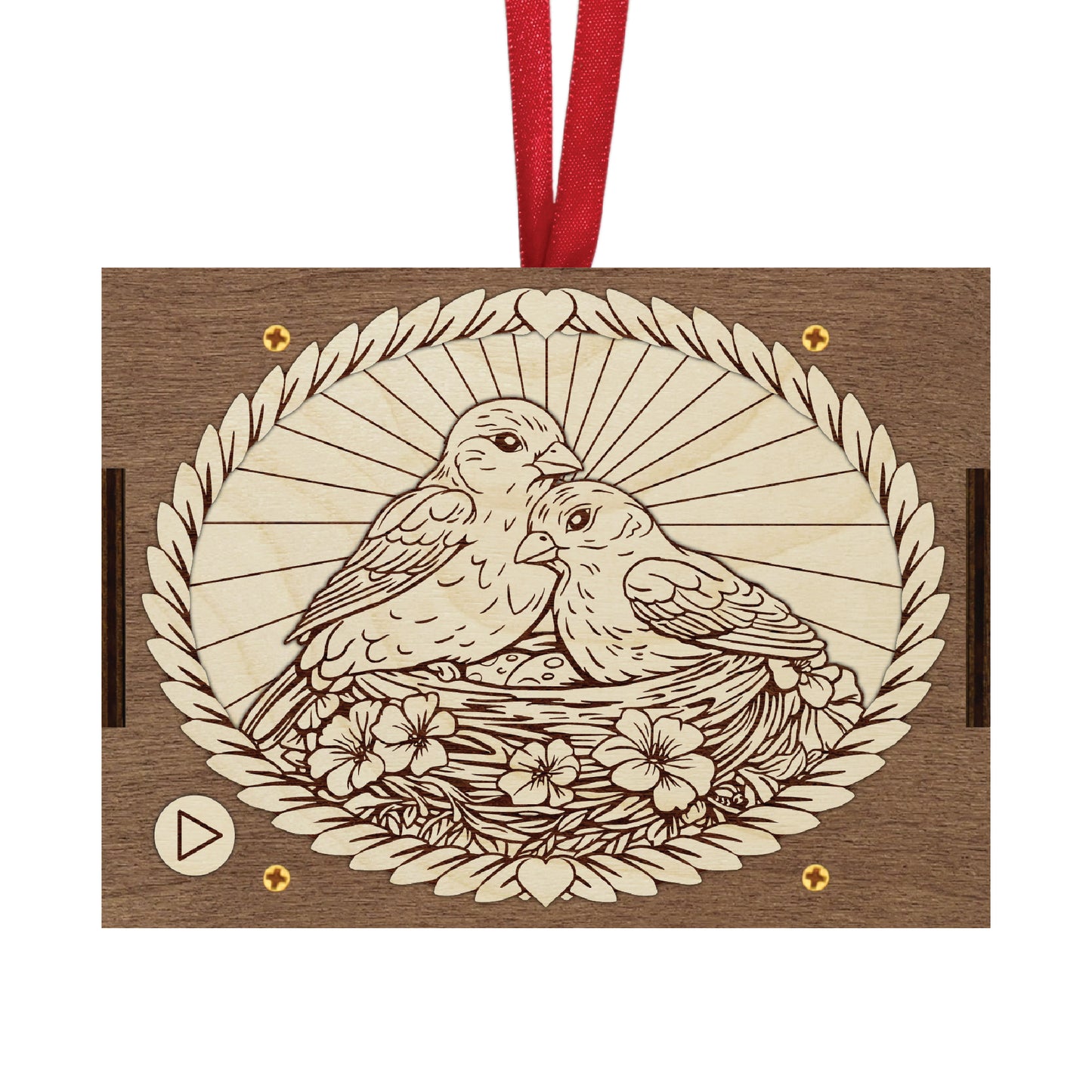 Lovebirds MP3 Musical Ornament