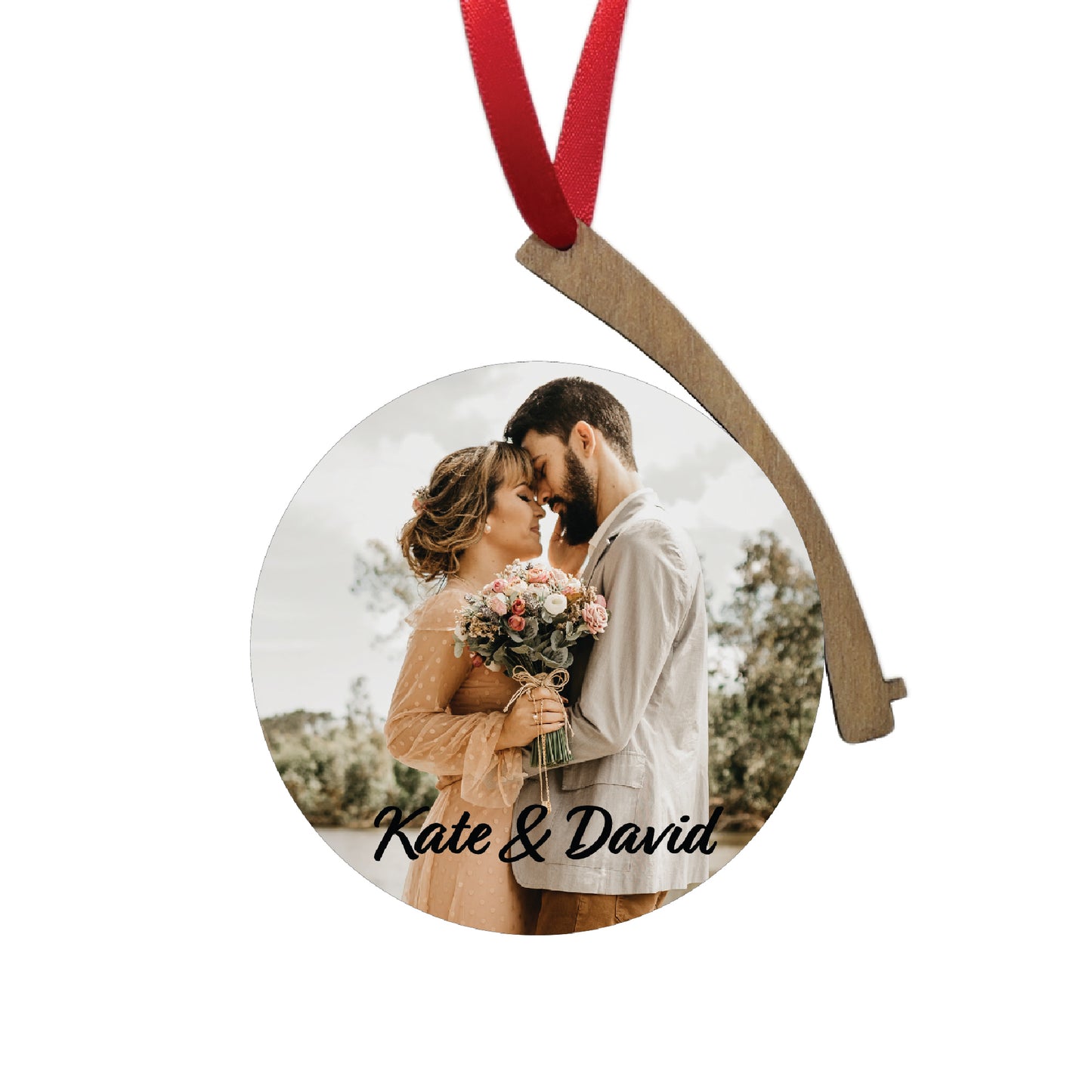 Record Ornament - Personal Photo & Lyrics