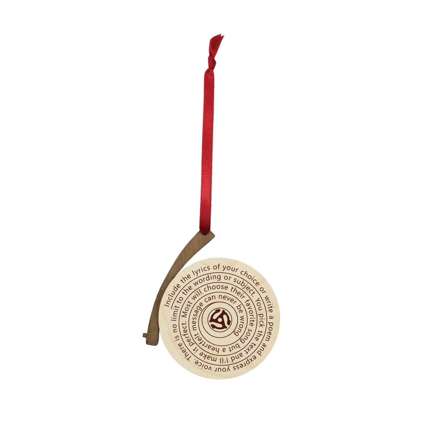 Record Ornament - Personal Photo & Lyrics