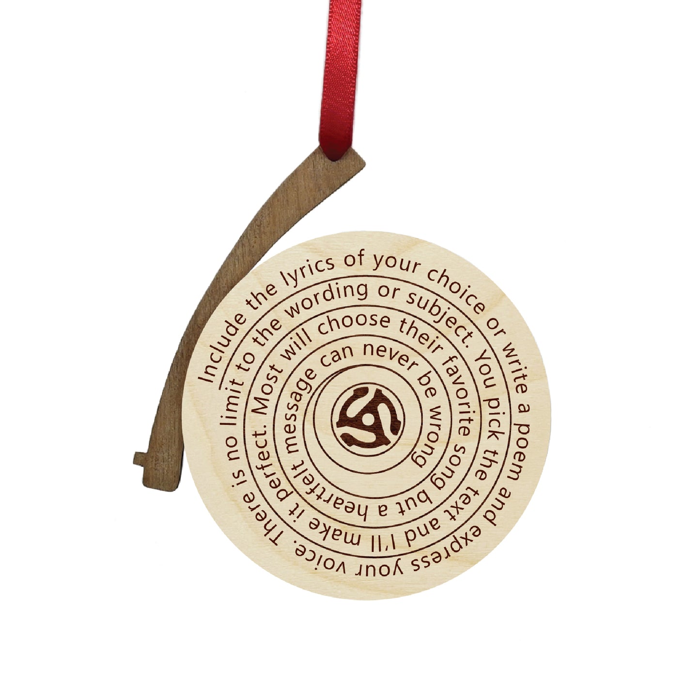 Record Ornament - Personal Photo & Lyrics