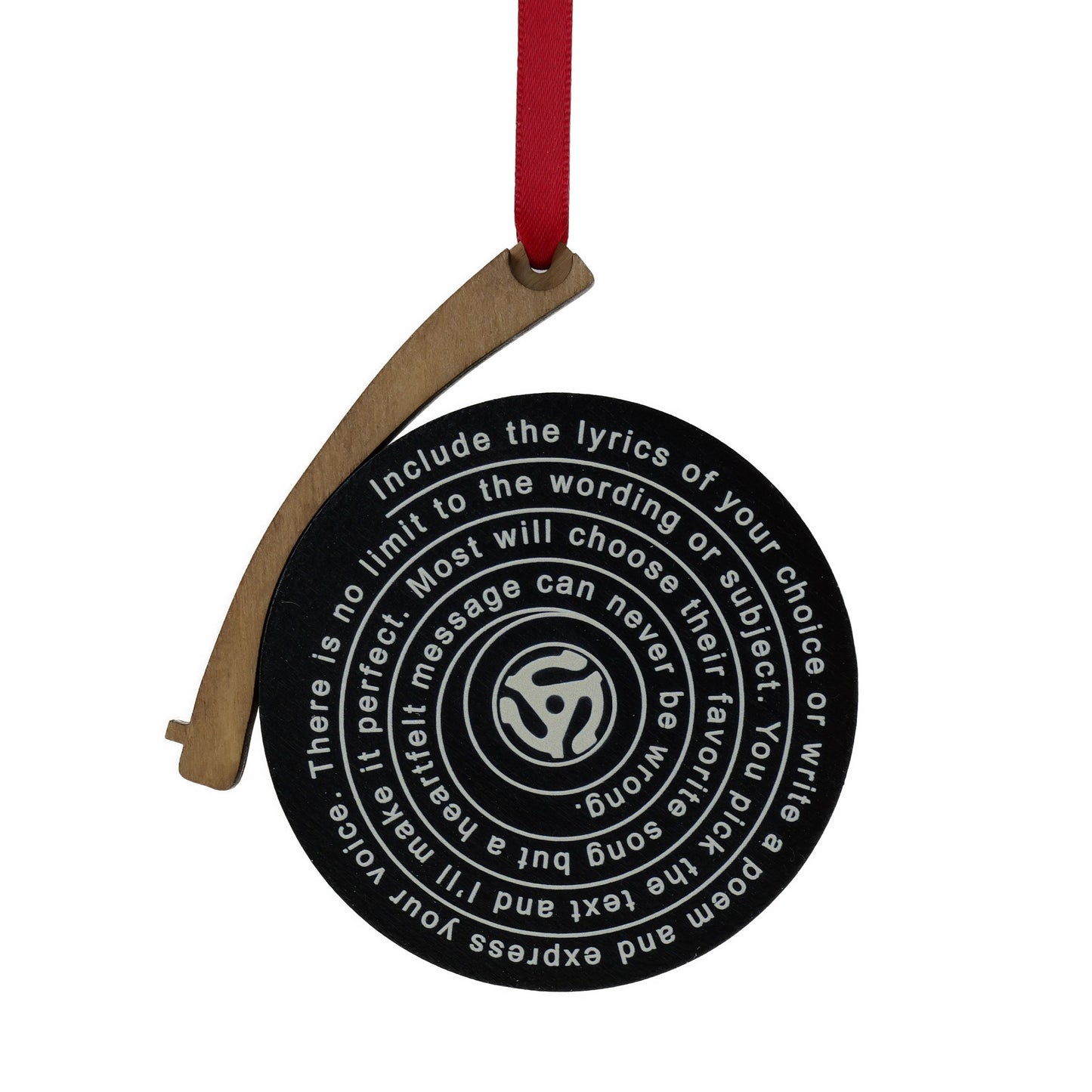 Record Ornament - Personal Photo & Lyrics