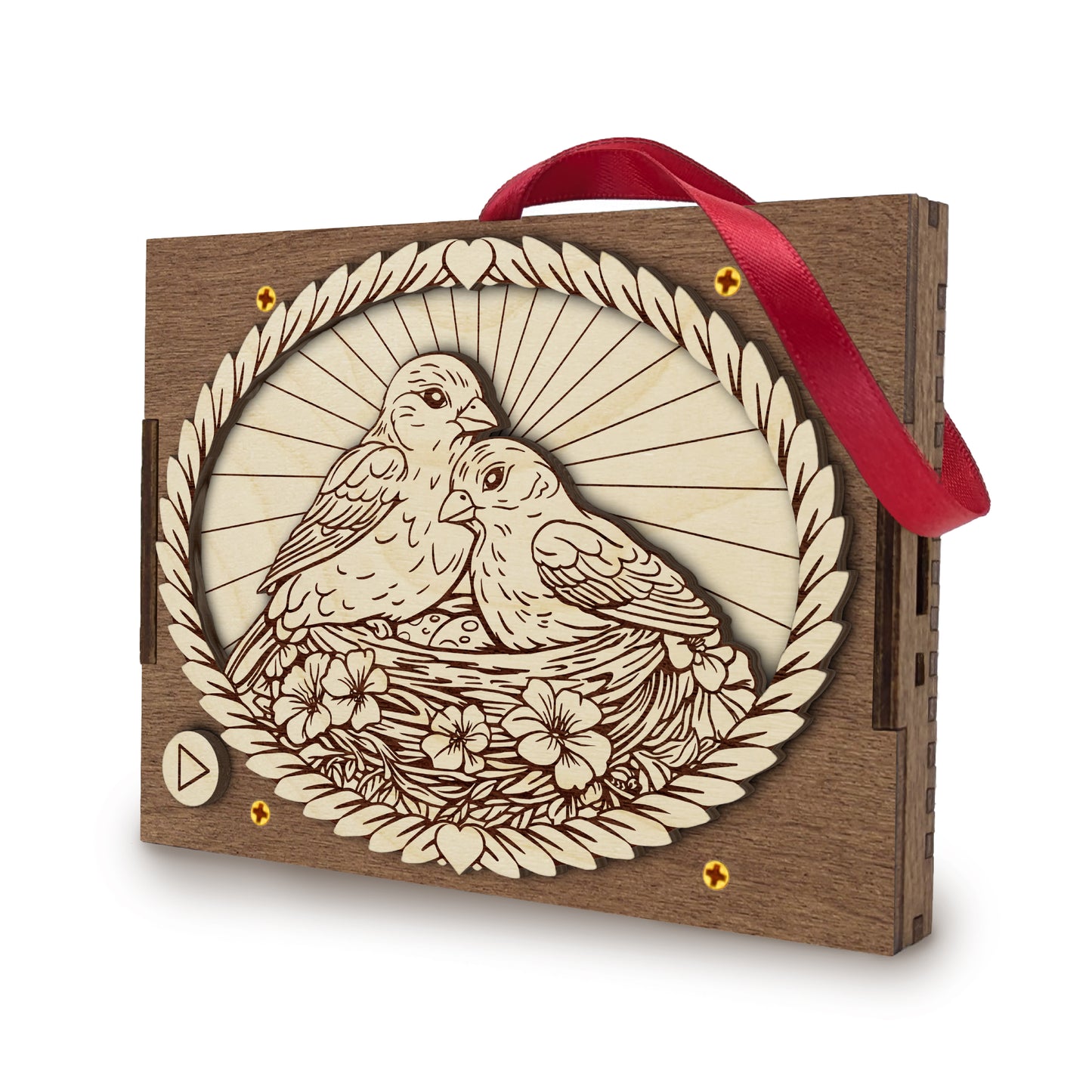 Lovebirds MP3 Musical Ornament