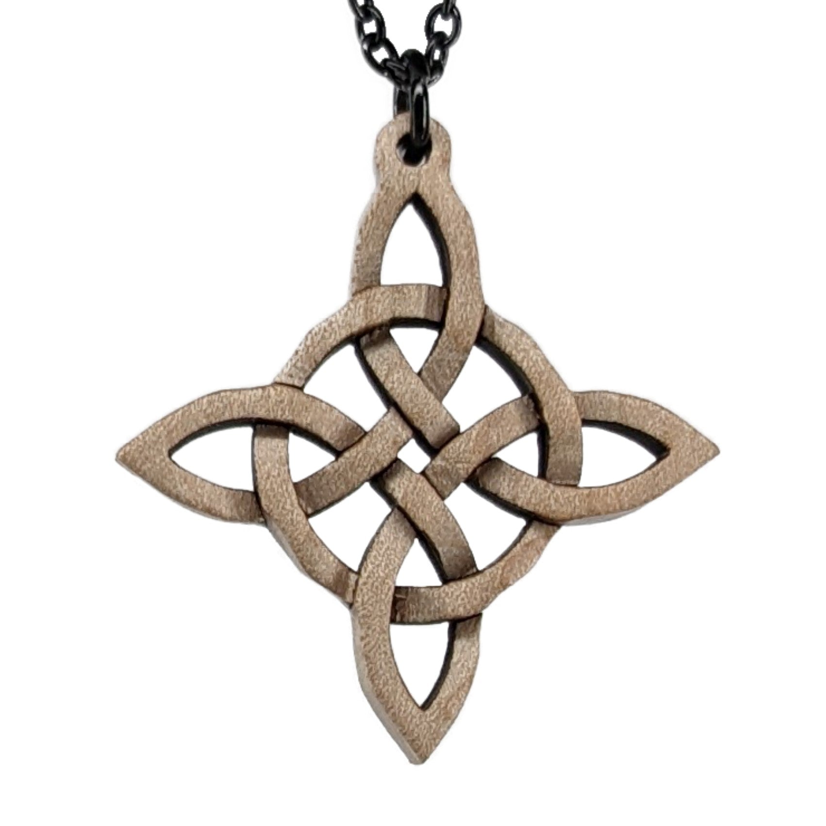 Celtic Wooden Cross Necklace