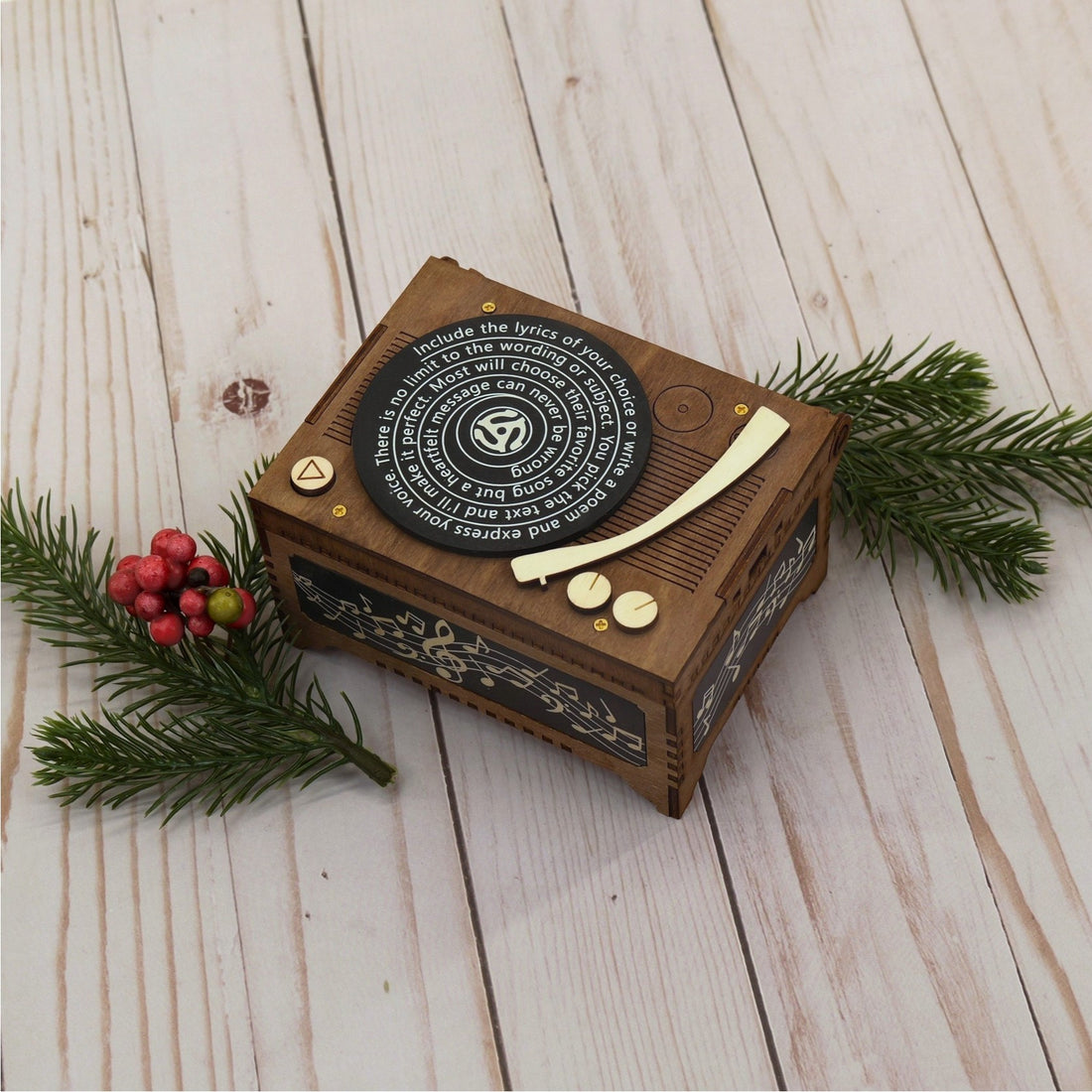 Classic Custom Record Music Box