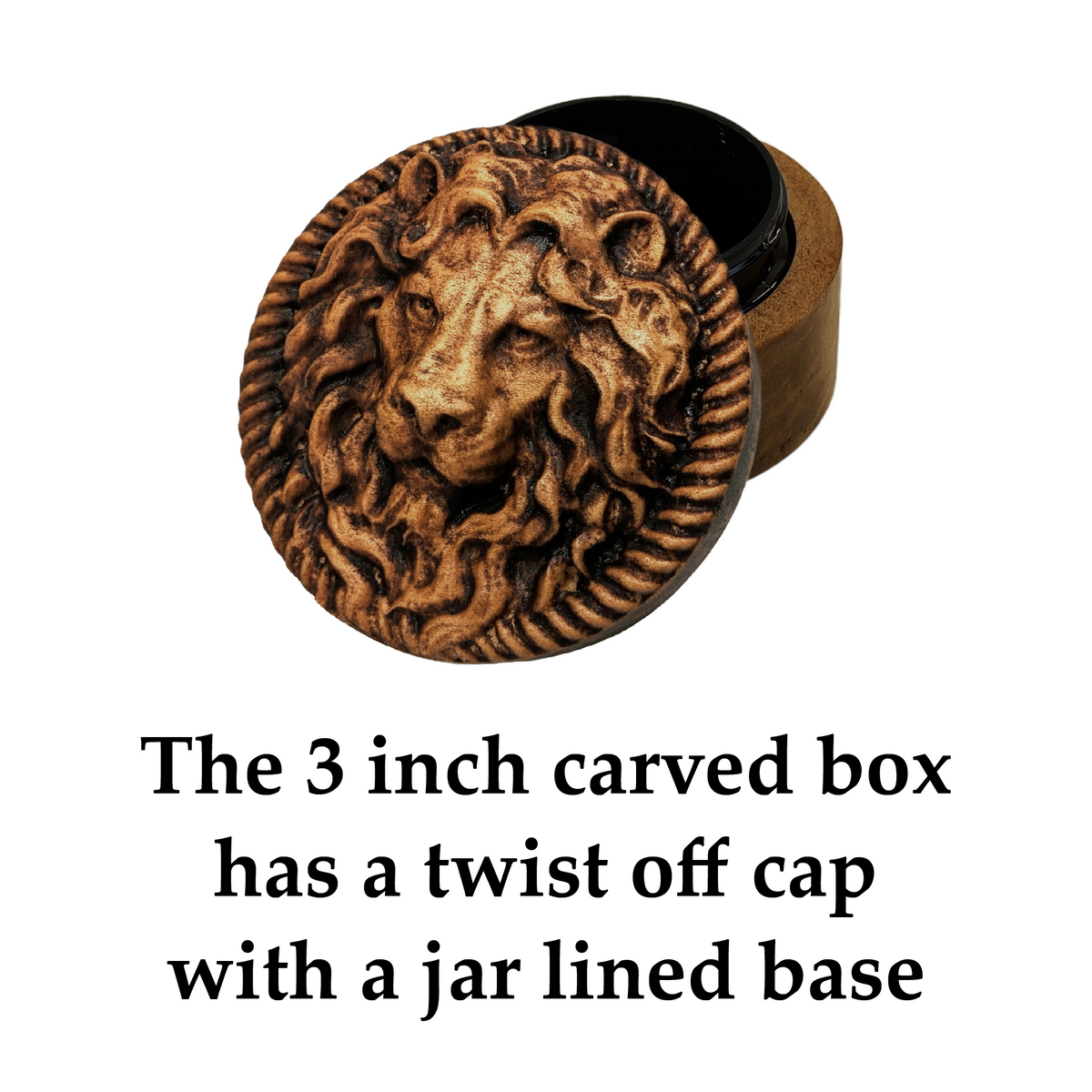 Lion Carved Box