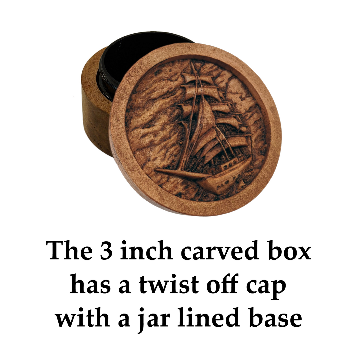 Sailboat Carved Box