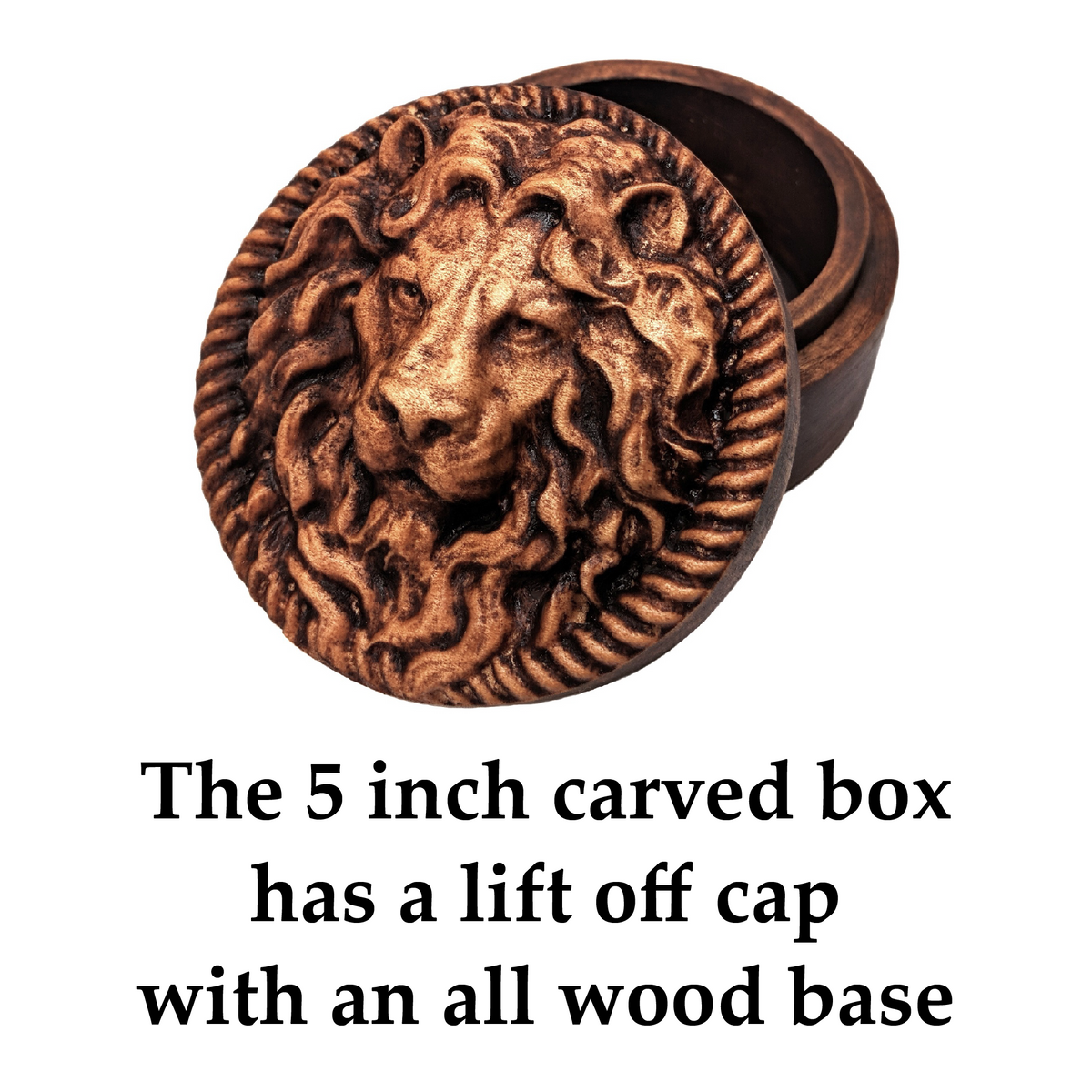 Lion Carved Box