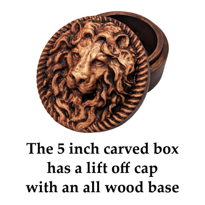 Lion Carved Box