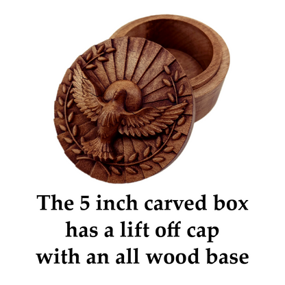 Peace Dove Carved Box