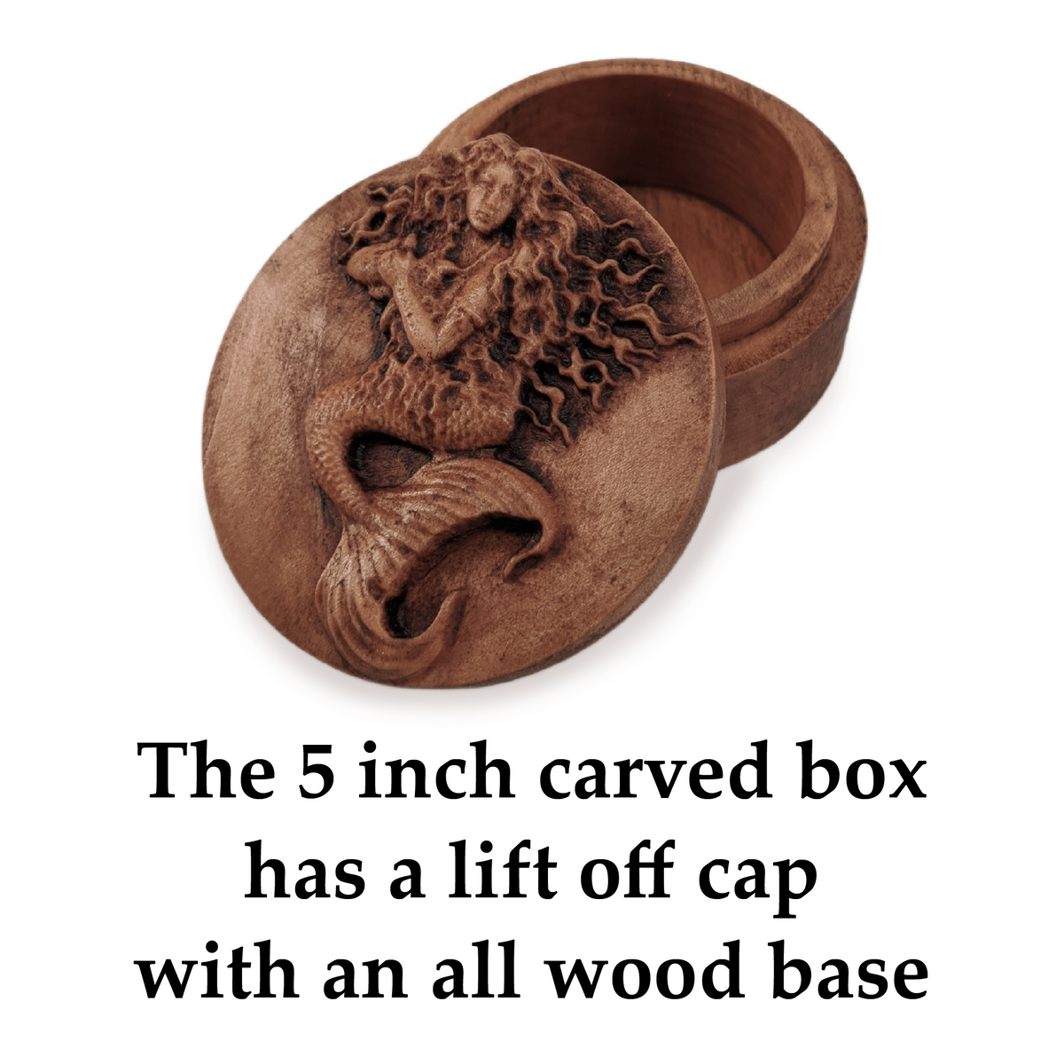 Mermaid Carved Box