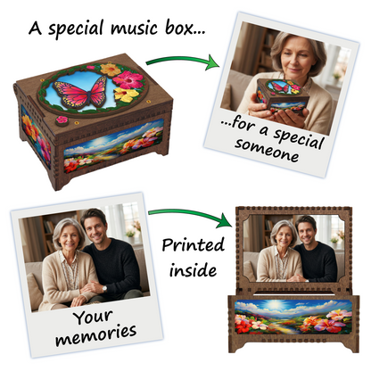 Colorful Butterfly MP3 Music Box