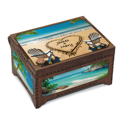 Romantic Writing In the Sand Beach MP3 Music Box