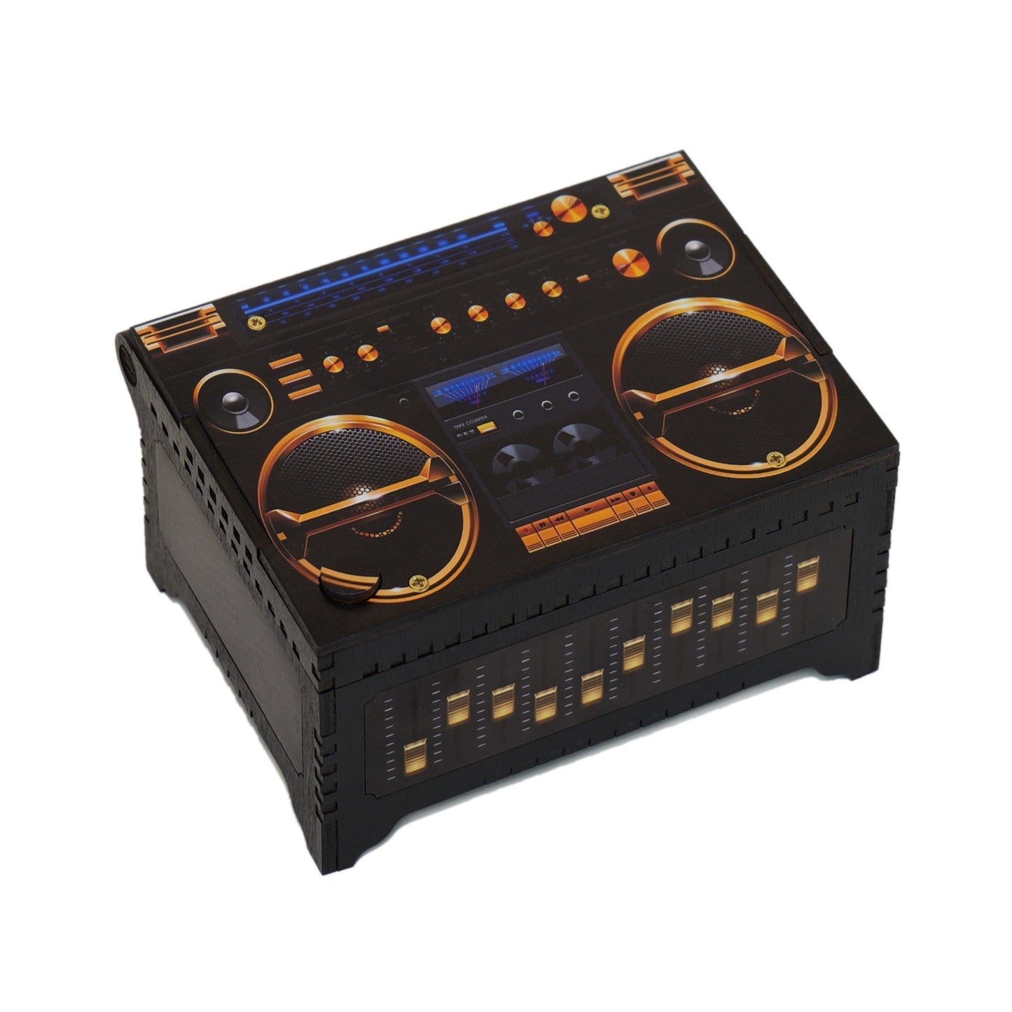 Black Boombox Music Box