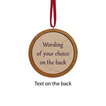 Hummingbird Carved Wood Ornament