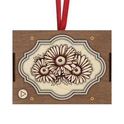 Flower MP3 Musical Ornament, 21 Flower Choices