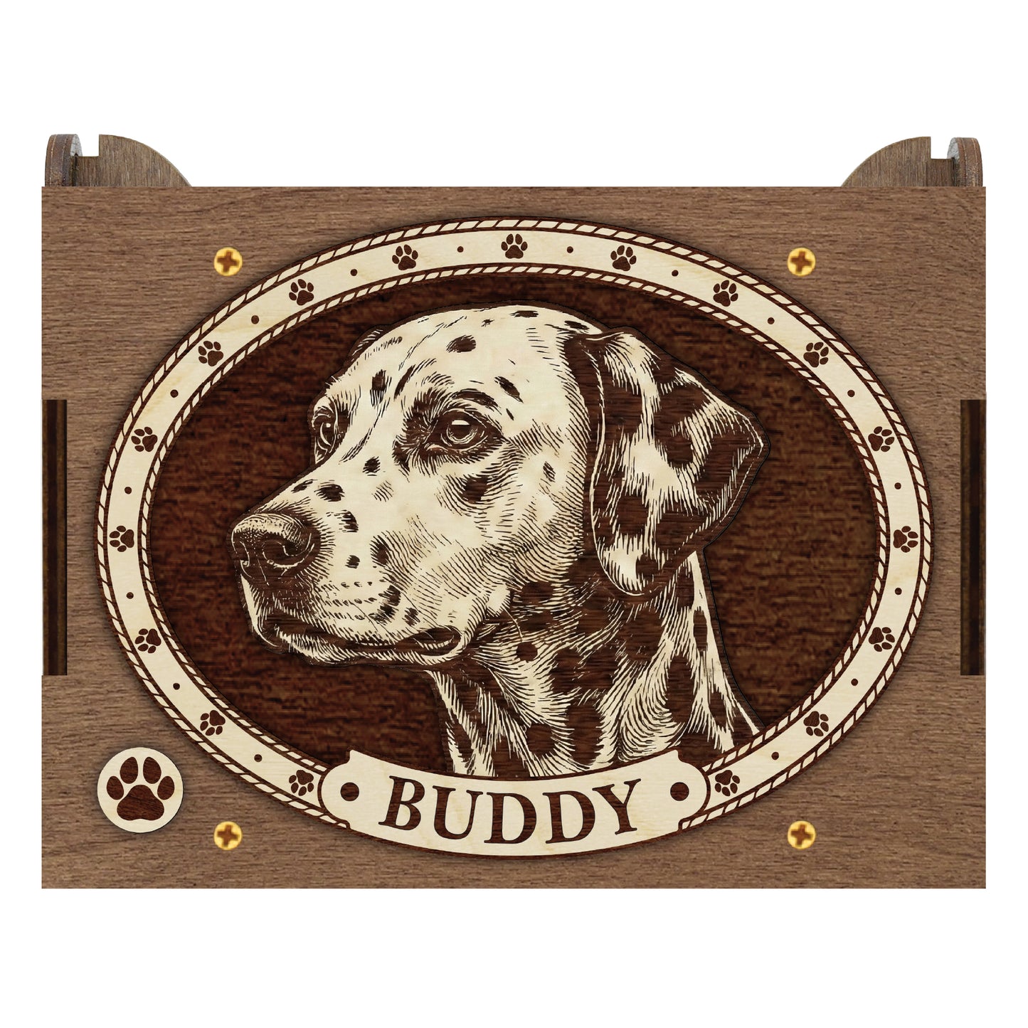 Dalmatian Dog Custom Memorial Music Box, Urn