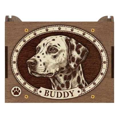 Dalmatian Dog Custom Memorial Music Box, Urn