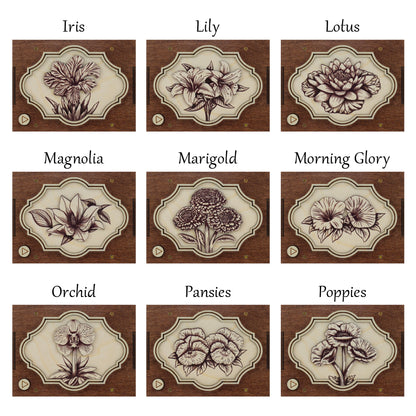 Flower MP3 Musical Ornament, 21 Flower Choices