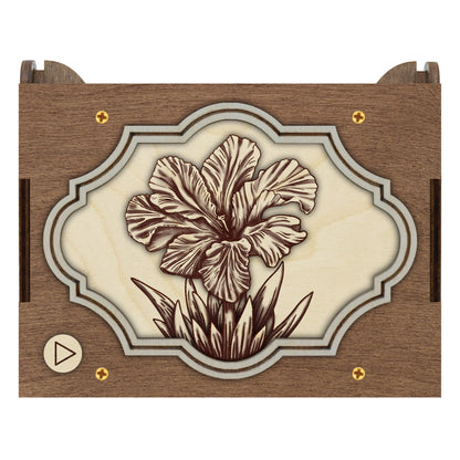 Iris Flower MP3 Music Box