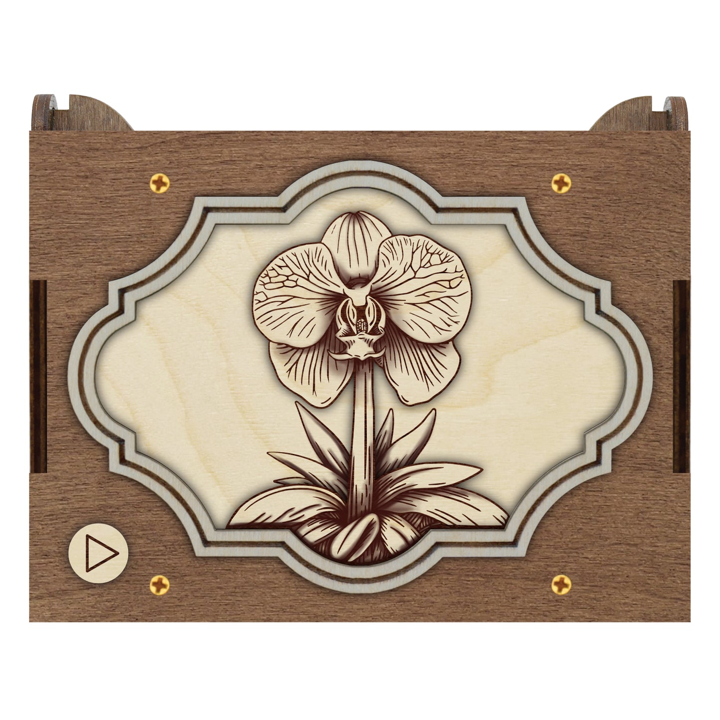 Orchid Flower MP3 Music Box