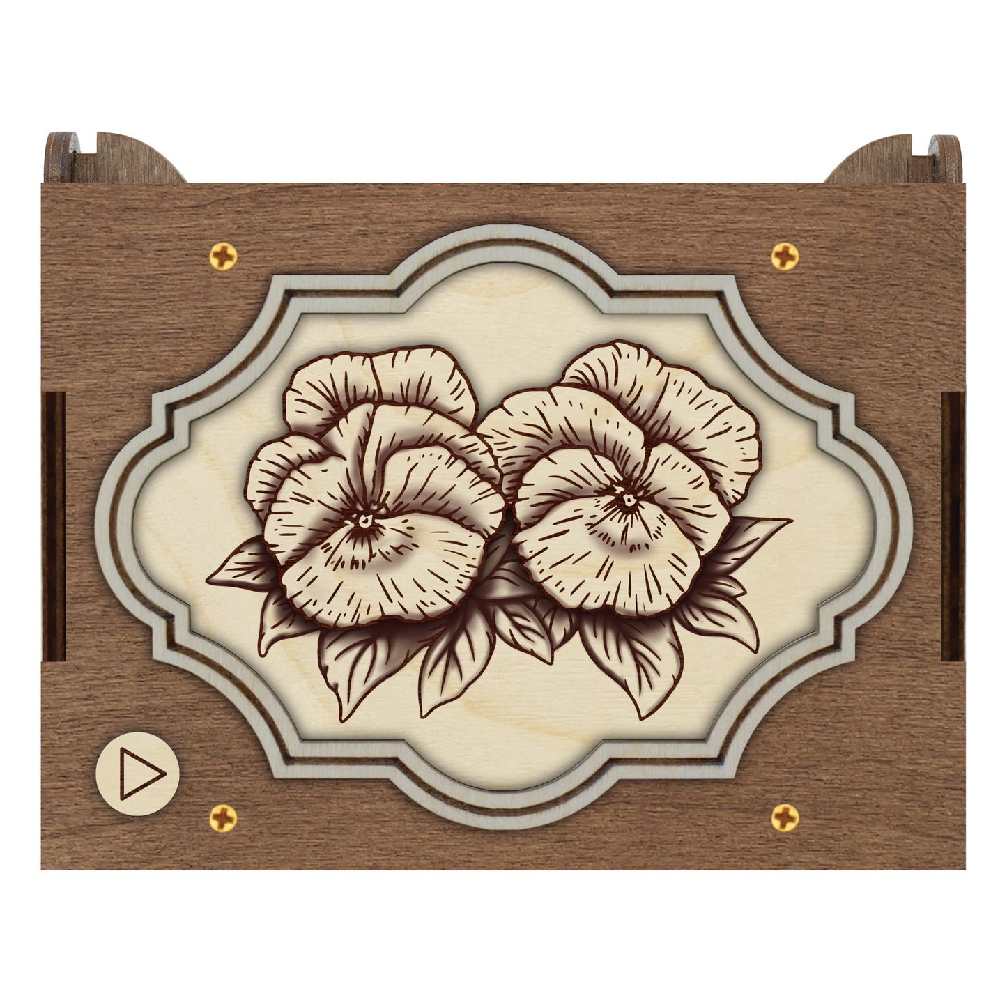 Pansies Flower MP3 Music Box