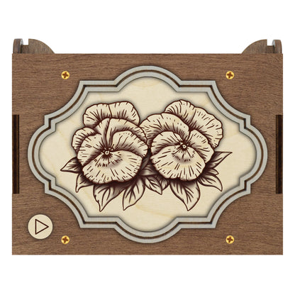 Pansies Flower MP3 Music Box