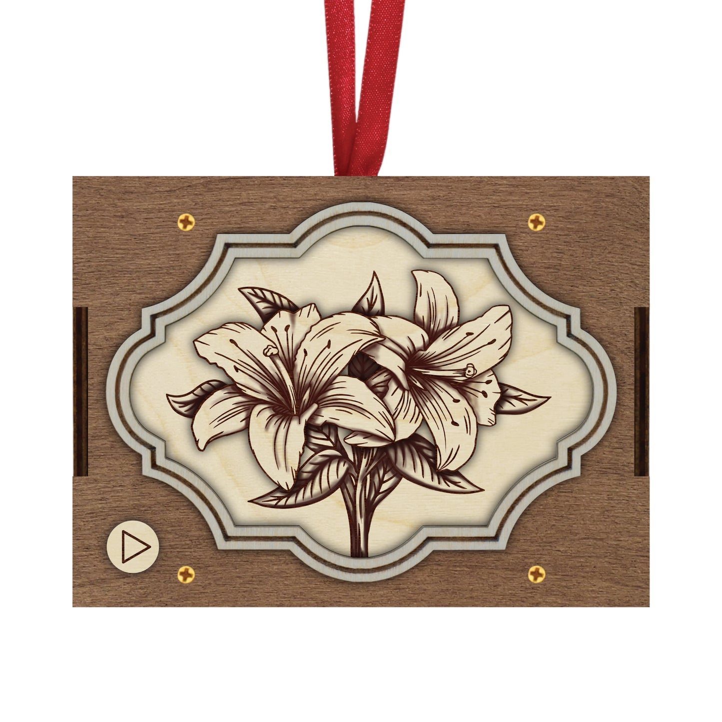 Flower MP3 Musical Ornament, 21 Flower Choices