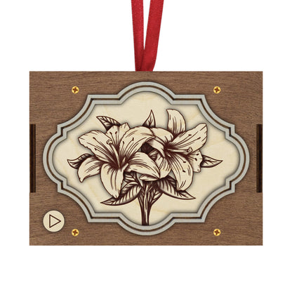 Flower MP3 Musical Ornament, 21 Flower Choices