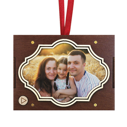 Custom Photo & Text Plaque Ornament