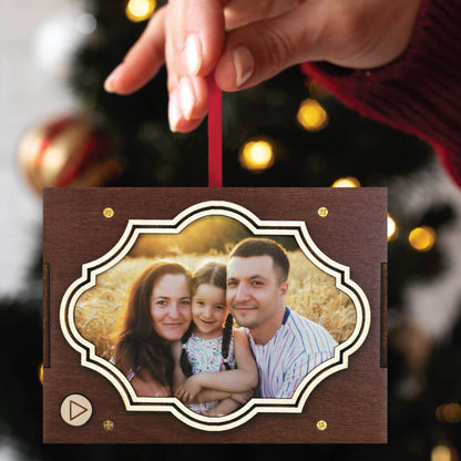 Custom Photo & Text Plaque Ornament