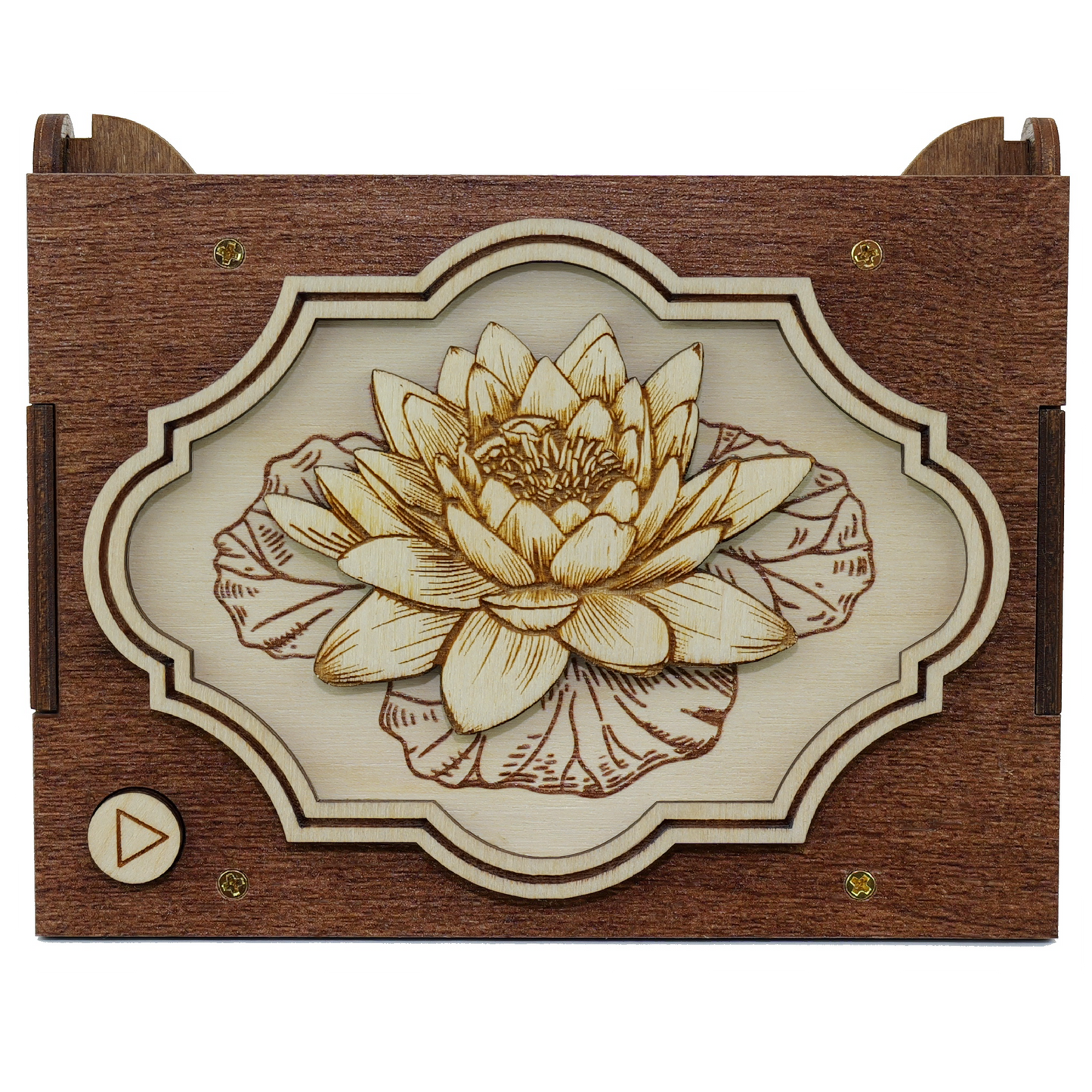 Engraved Flower Music Box - 21 Options