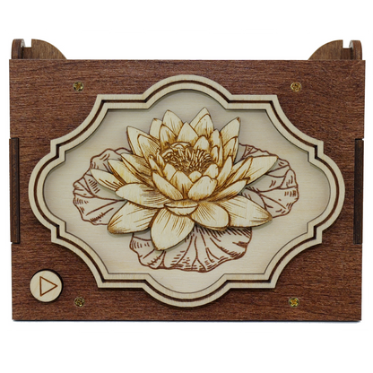 Engraved Flower Music Box - 21 Options