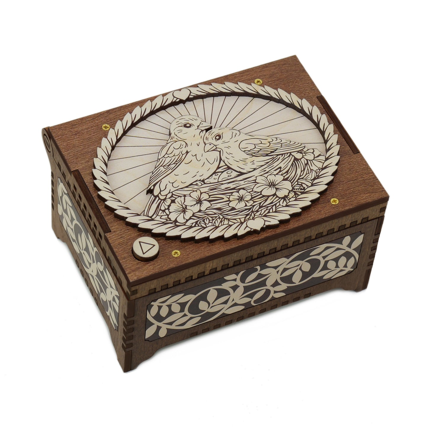 Lovebirds Music Box