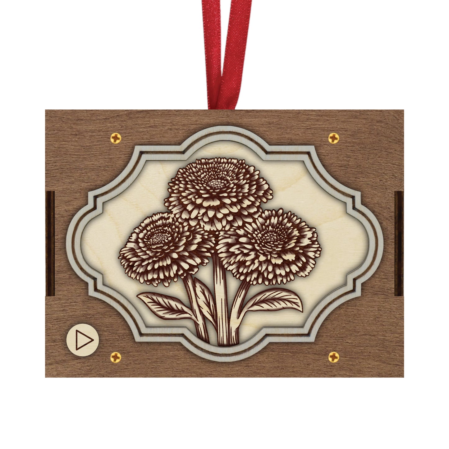 Flower MP3 Musical Ornament, 21 Flower Choices