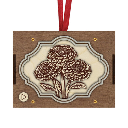 Flower MP3 Musical Ornament, 21 Flower Choices