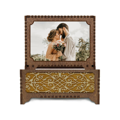 Engraved Angel Wings Music Box