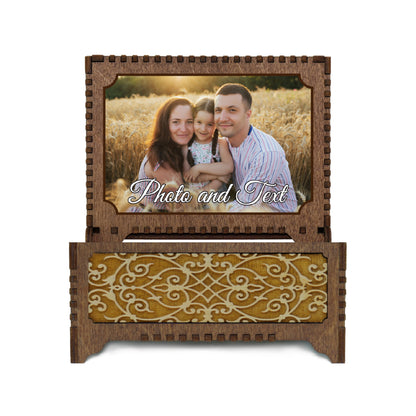 Engraved Angel Wings Music Box