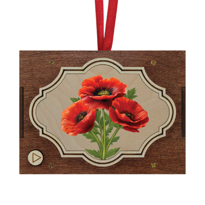 Flower MP3 Musical Ornament, 21 Flower Choices