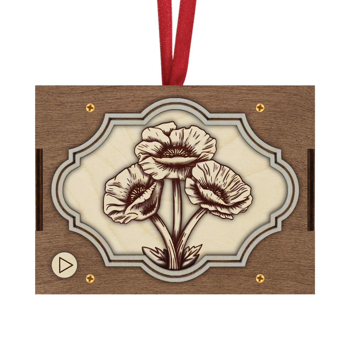 Flower MP3 Musical Ornament, 21 Flower Choices