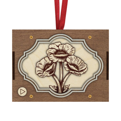 Flower MP3 Musical Ornament, 21 Flower Choices