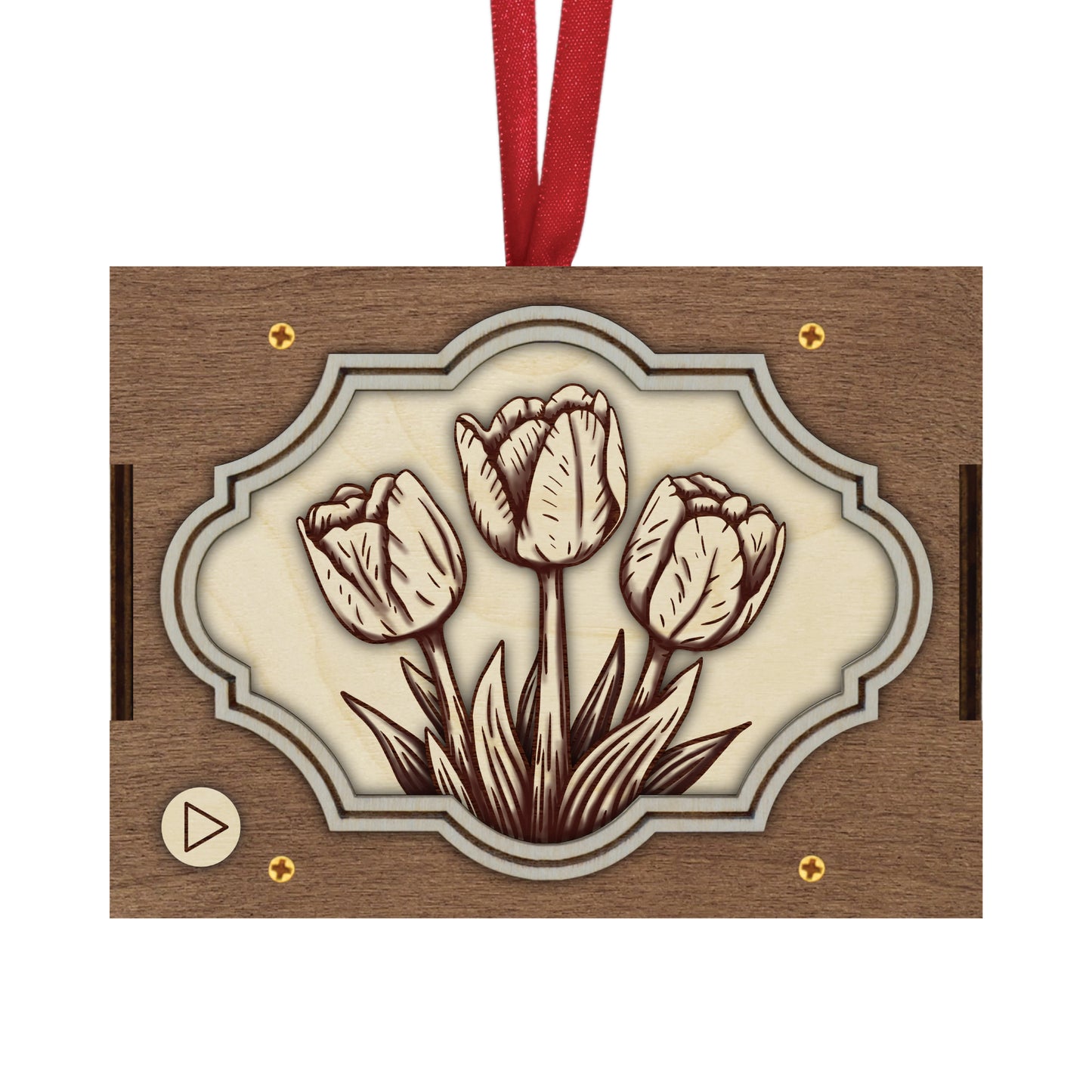 Flower MP3 Musical Ornament, 21 Flower Choices