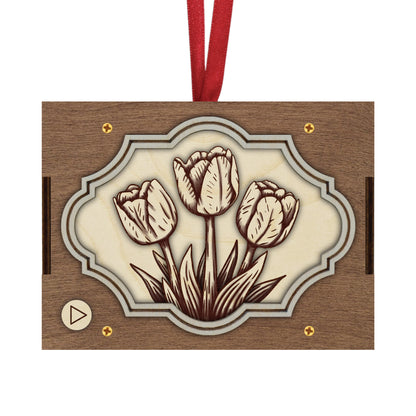 Flower MP3 Musical Ornament, 21 Flower Choices