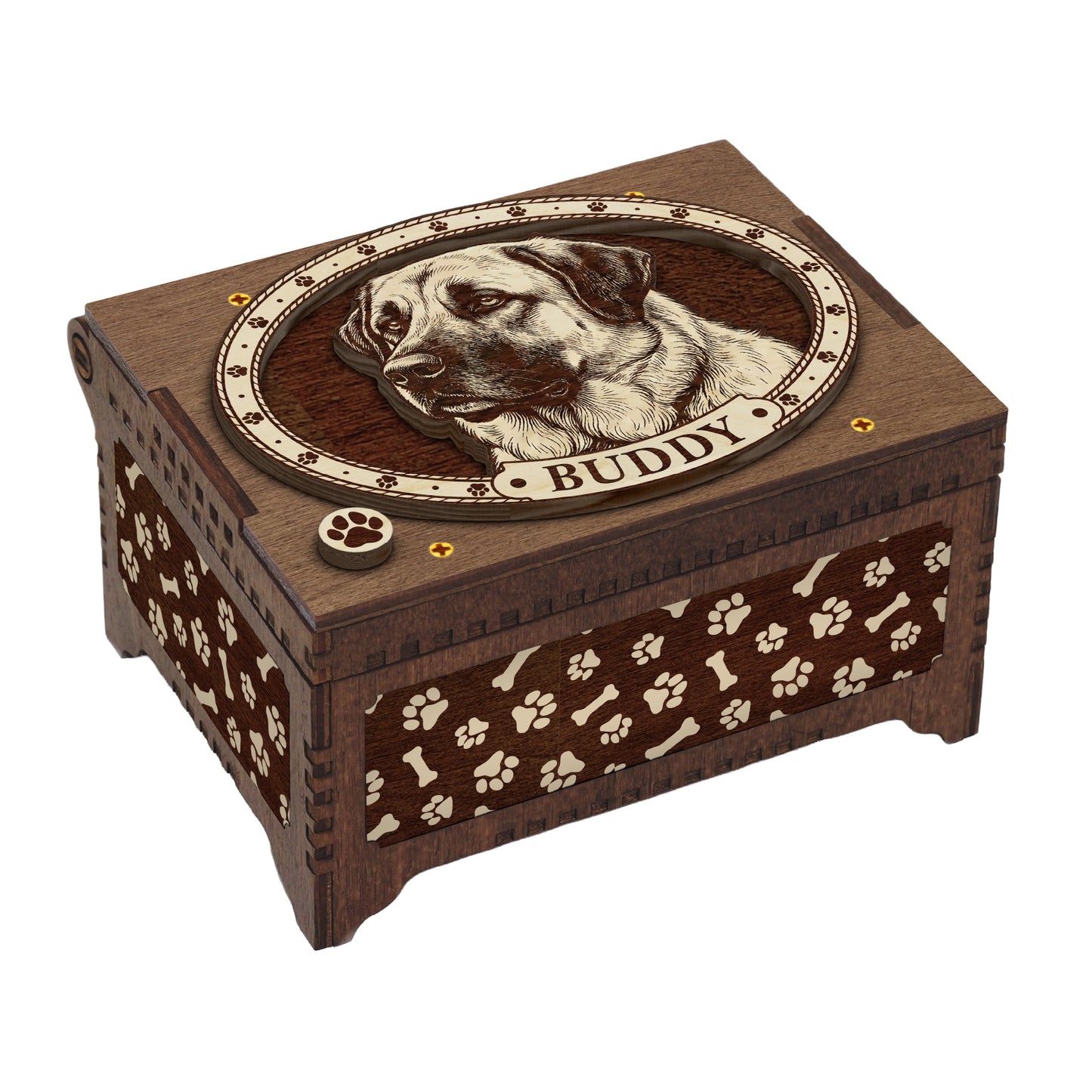 Anatolian Shepherd Dog Custom Memorial Music Box, Urn