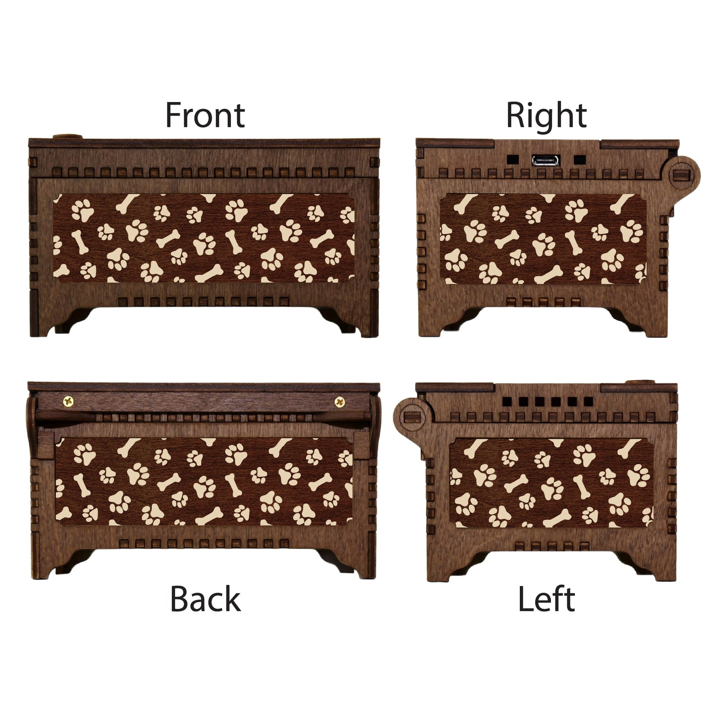 Pointer Dog Custom Memorial Music Box, Urn