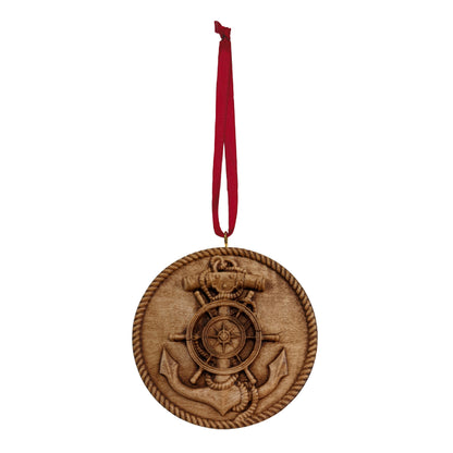 Anchor Carved Ornament