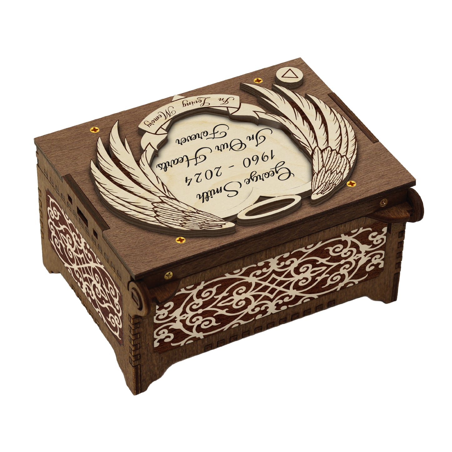 Angel Wings Wood  MP3 Music Box