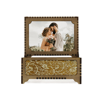 Engraved Flower Music Box - 21 Options