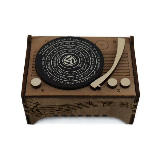 Mini Record Player Music Box